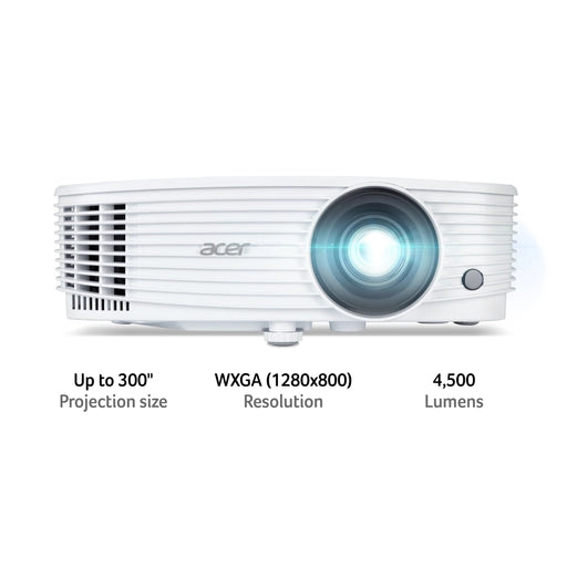 Acer P1357Wi Projector, 1280 x 800 WXGA, 4,800 ANSI Lumen