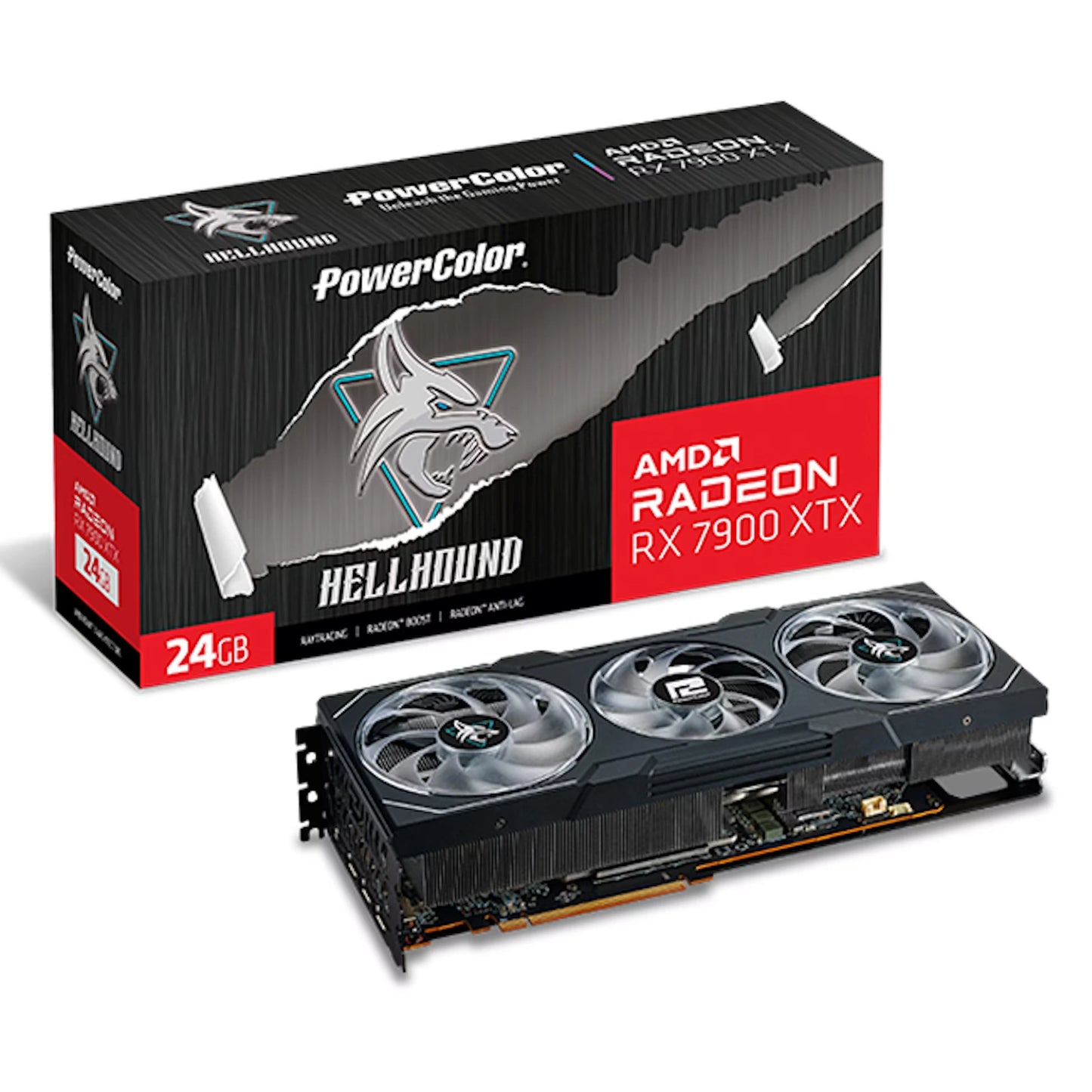 PowerColor Radeon RX 7900 XTX Hellhound (24GB GDDR6/PCI Express 4.0/2525MHz/20000MHz)