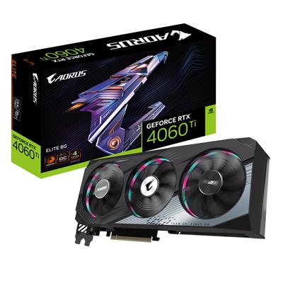 Aorus GeForce RTX 4060 Ti Elite (8GB GDDR6/PCI Express 4.0/2655MHz/18000MHz)