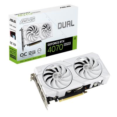 ASUS GeForce RTX 4070 Super Dual EVO OC White (12GB GDDR6X/PCI Express 4.0/2550MHz/ 21000MHz)