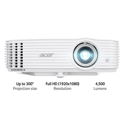 Acer Essential P1557Ki DLP 1080p 4500 Lm 10000 1 EMEA 2.9 EURO UK Power EMEA, 4500 ANSI lumens, DLP, 1080p (1920x1080), 10000:1, 4:3, 0 - 2540 mm (0 - 100")