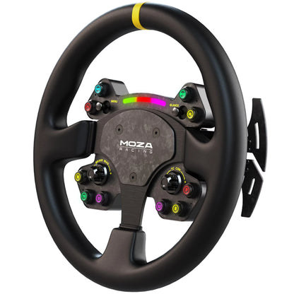 MOZA Racing RS V2 Steering Wheel Round - Leather 33 cm (RS25)