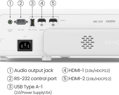 BENQ TK710STi Projector 3,200 ANSI Lumens, 4K/UHD, Laser Projector