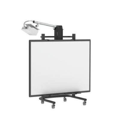 Loxit LOX8532 Mobile Hi-Lo SL 750 Whiteboard Mount, 80&quot; - 105&quot;, Black, Maximum Weight 70 Kg