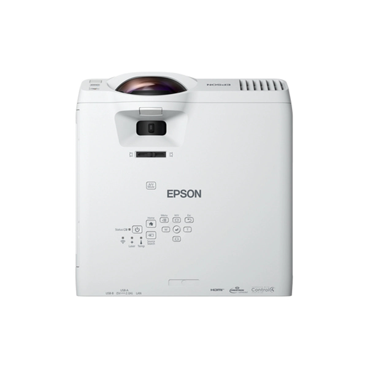 Epson V11HA76080, 4000 ANSI lumens, 3LCD, WXGA (1200x800), 2500000:1, 16:10, 1397 - 3048 mm (55 - 120")