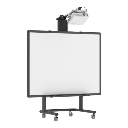 Loxit LOX8532 Mobile Hi-Lo SL 750 Whiteboard Mount, 80&quot; - 105&quot;, Black, Maximum Weight 70 Kg